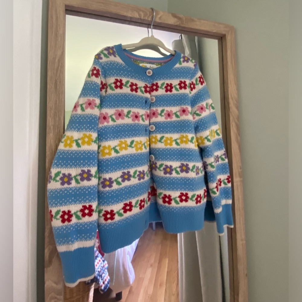 Mini Boden girls knit cardigan
